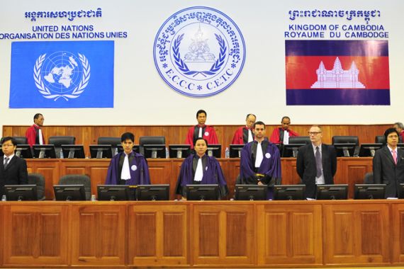 UN court chamber hears appeals in Cambodia