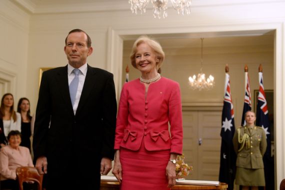 Abbott sworn in as Australia''s new PM