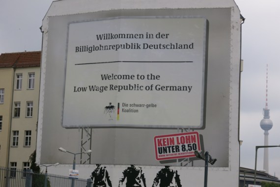 Germany poverty sign