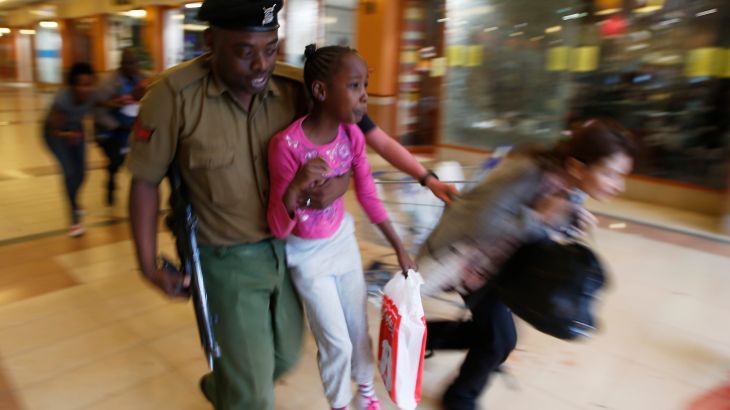 Shooting in Nairobi shopping centre, kenya