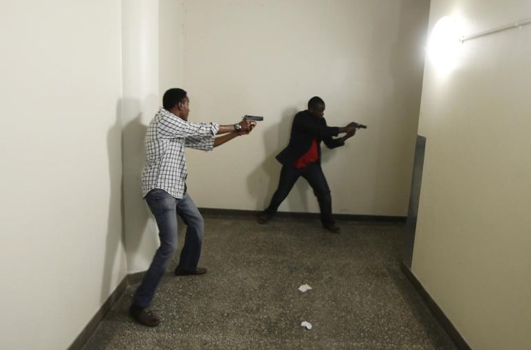 Armed police search Westgate Shopping Centre in Nairobi