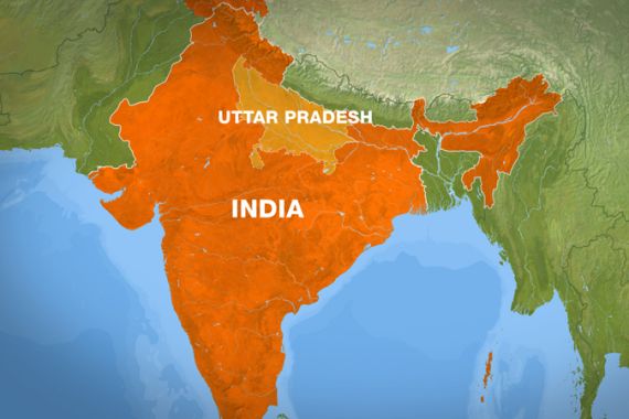 india uttar pradesh map