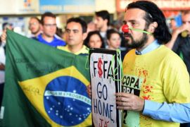 On May 15 anti-government protests were held across Brazil [AFP/Getty Images]