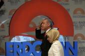 Prime Minister Recep Erdogan is leading in the polls ahead of the August 10 presidential elections [AP]