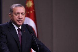 Turkish President Erdogan addresses media before departing New York
