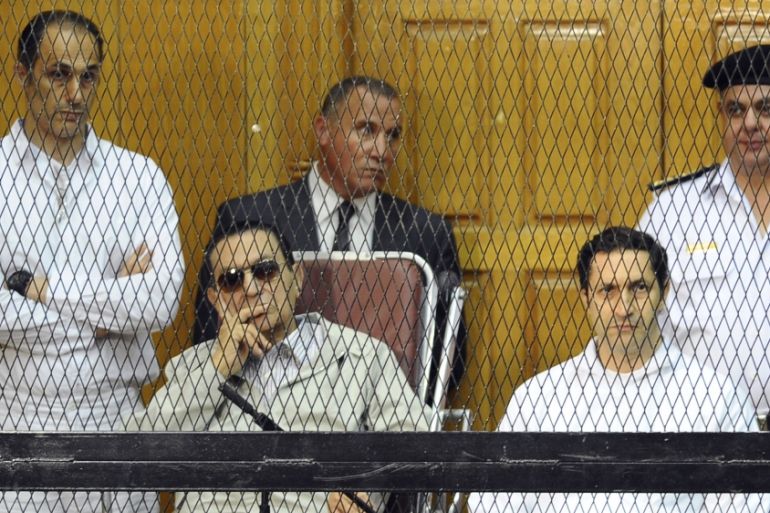 Hosni Mubarak, Gamal Mubarak, Alaa Mubarak