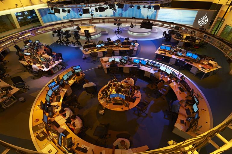 Al Jazeera newsroom
