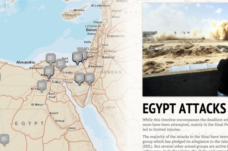 Egypt Attacks Story Map