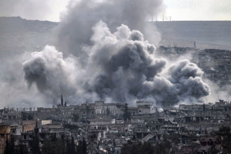 US-led coalition forces hit ISIL targets in Kobani