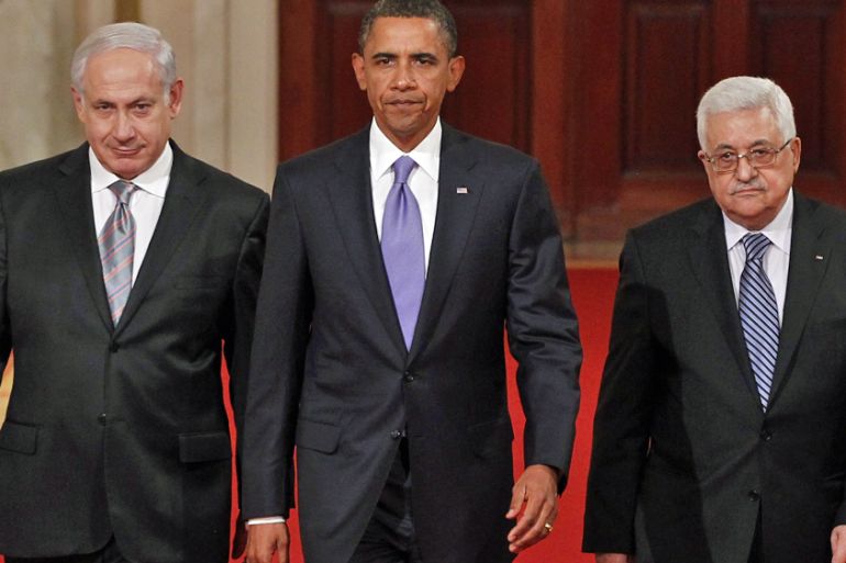 Obama Netanyahu Abbas