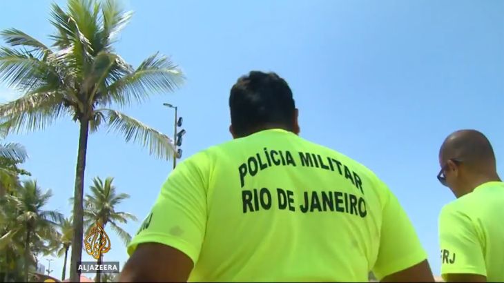 Rio police brazil beach