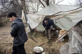 Migrants on the Hungarian-Serbian Border