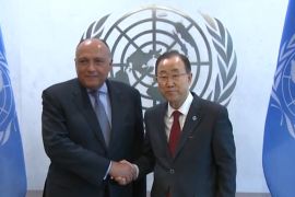 Egyptian foreign minister and UN chief