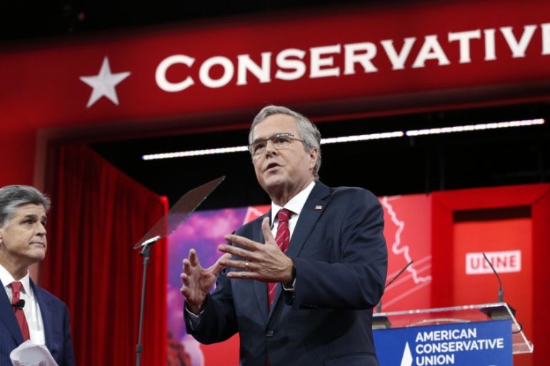 Jeb Bush speaks at Conservative Political Action Conference in Maryland
