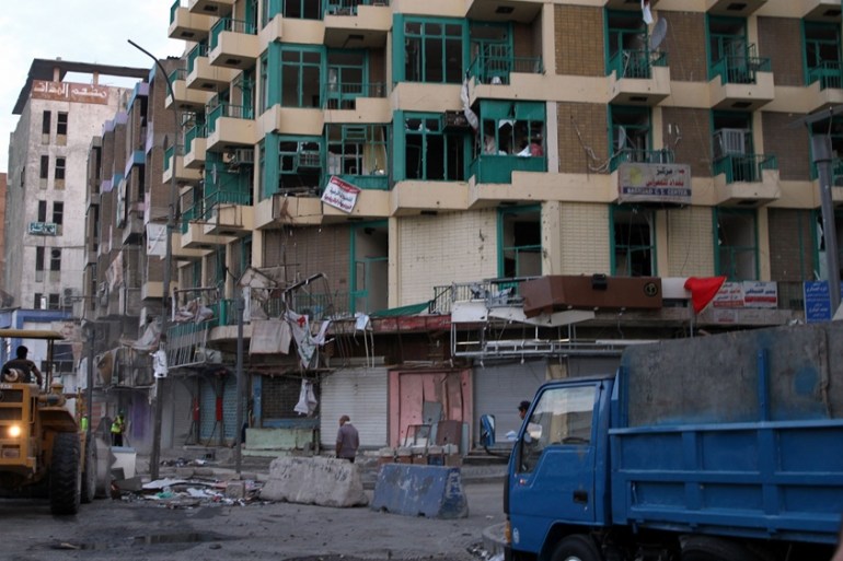 Iraq - Scene of bomb blast in Baghdad