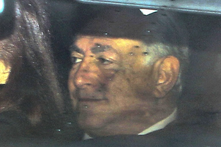 Dominique Strauss-Kahn arrives at a court in Lille