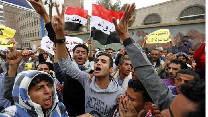 Yemenis protest against Shiite Houthis