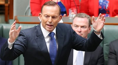 Prime Minister Tony Abbott speaks before the House of Representatives [Getty Images]