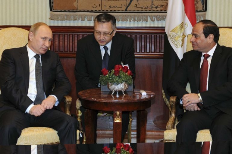 Russia''s President Vladimir Putin and Egypt''s President Abdel Fattah al-Sisi