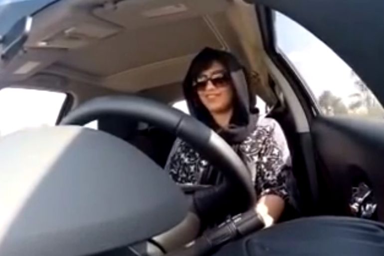 Loujain al-Hathloul driving