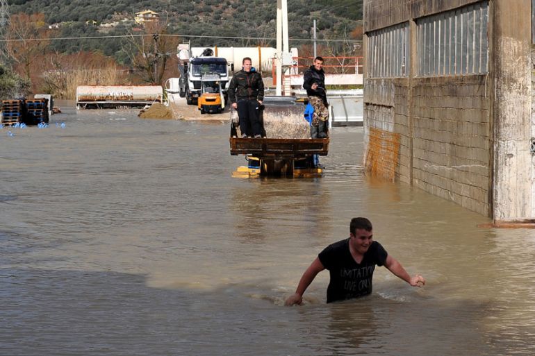 Flooding in Greece