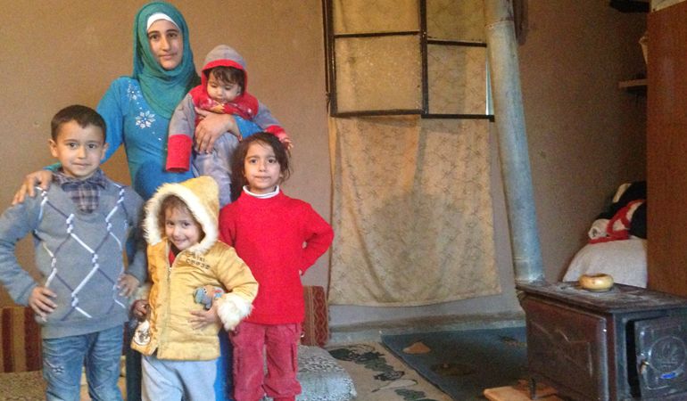Syrian refugee family