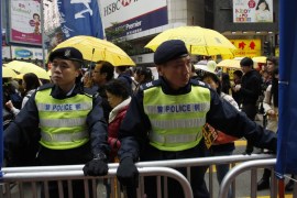 Policemen in Hong Kong