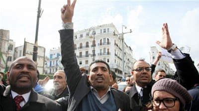 Algerians demonstrate against shale gas exploitation in the country [Getty Images]