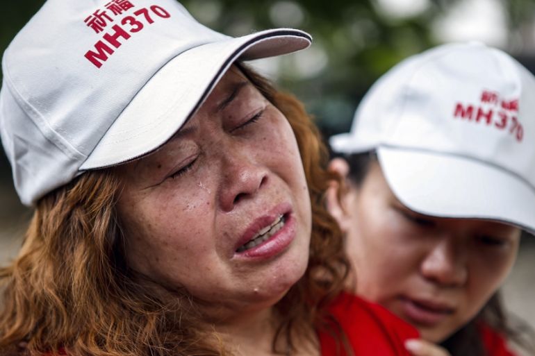 China - Relatives of MH370 passengers