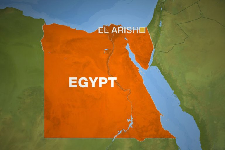 Map Egypt el-arish
