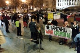 Washington DC protest Israel Netanyahu