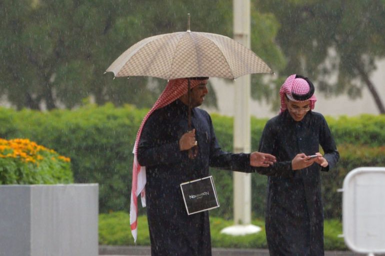 Doha in the rain