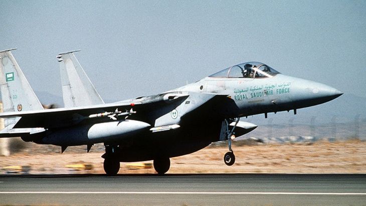 Saudi F15 fighter plane