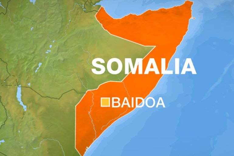 Somalia - Map of Baidoa