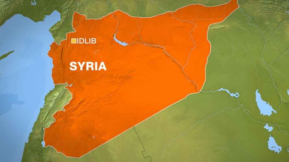 Map of Syrian city of Idlib