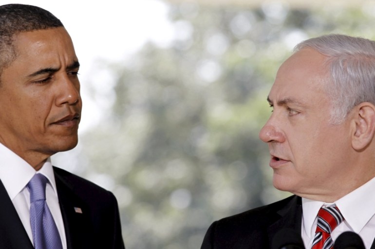 US President Obama with Israeli PM Netanyahu