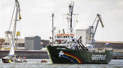 Greenpeace ice breaker 'Arctic Sunrise' [EPA]