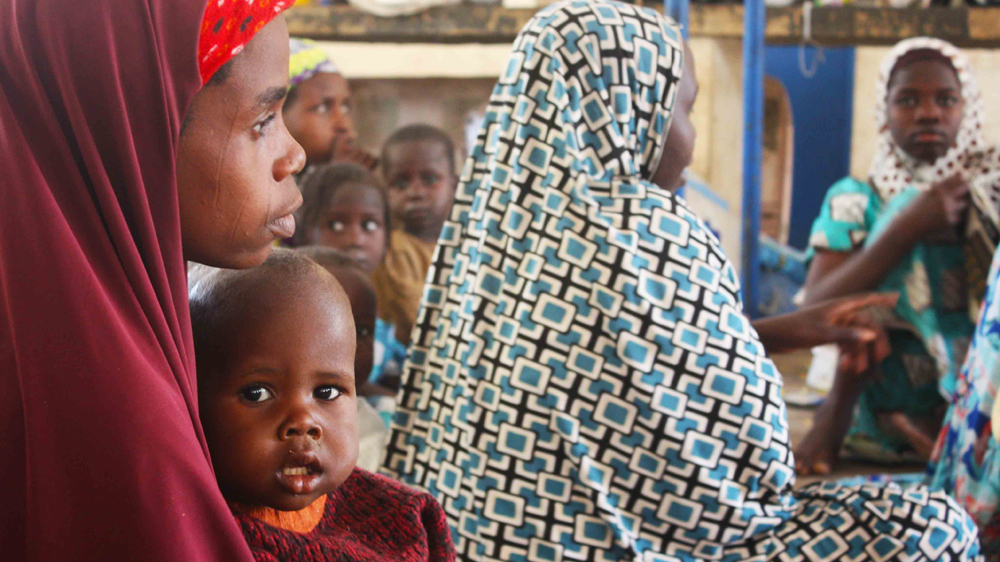 Bintu Tijjani lives at a camp in Maiduguri after Boko Haram shot her husband dead [Chika Oduah/Al Jazeera]