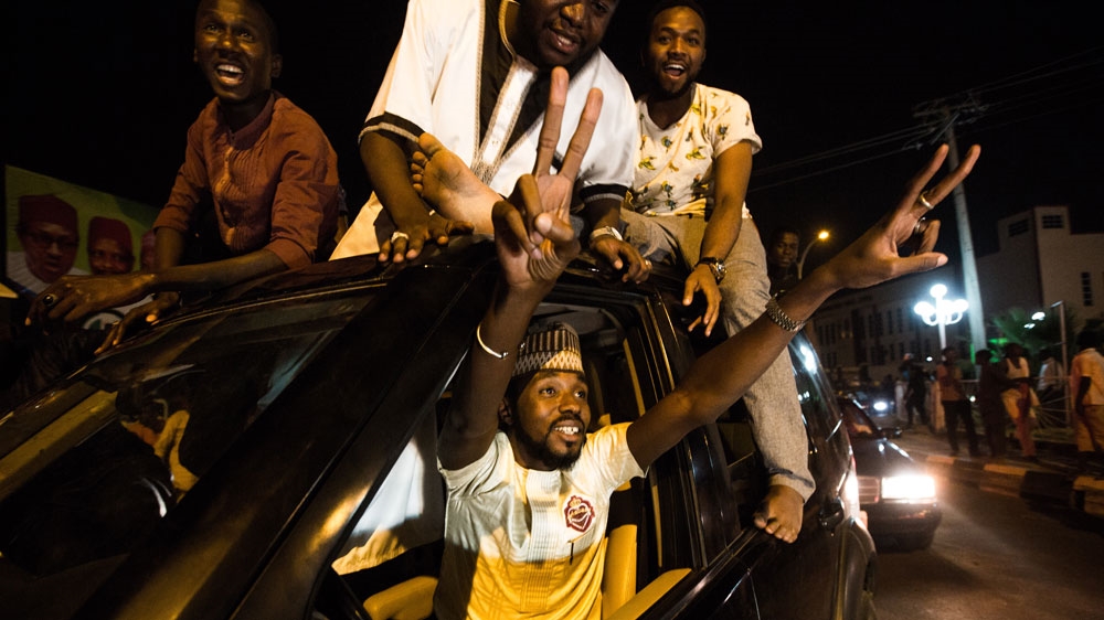 Supporters of Buhari in Kano state celebrated his victory [Tom Saater/Al Jazeera]