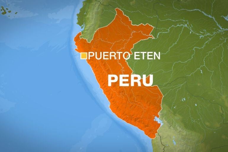 Peru Puerto Eten map