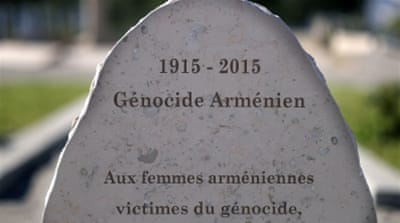 The Armenian 'Genocide' memorial dedicated to Armenian women in Marseille, France [AFP]