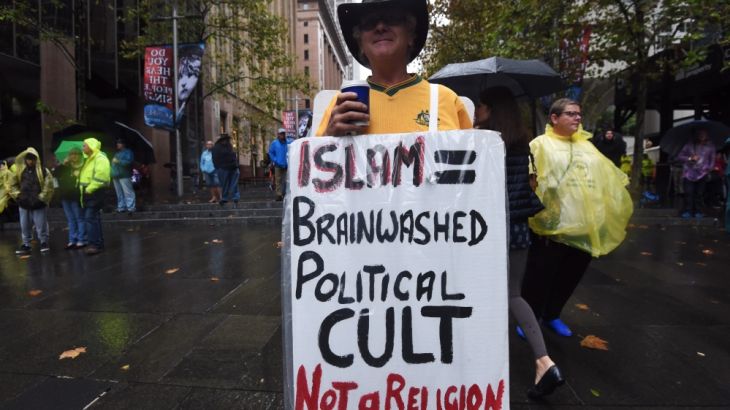 Anti Muslim protest in Sydney