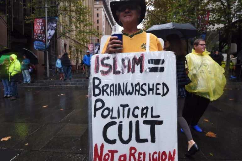 Anti Muslim protest in Sydney
