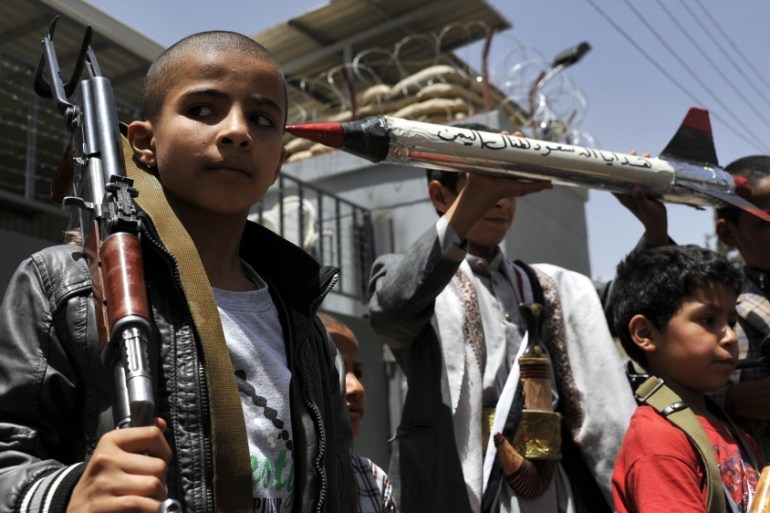 Saudi-led operations protested in Yemeni capital Sanaa