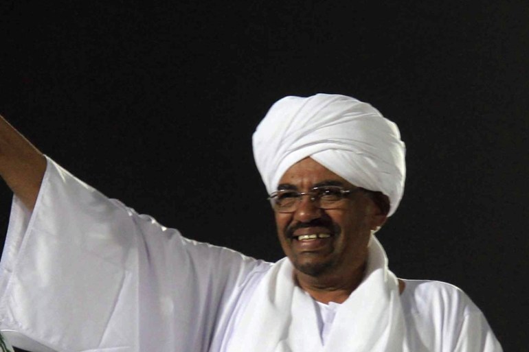 sudan - president on the campaign trail