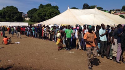 About 2,500 displaced people remain at the Chatsworth camp outside of Durban [Azad Essa/Al Jazeera]