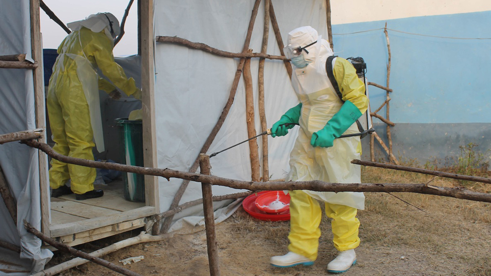Health workers in the Ebola Community Care Centre [Dariusz Dziewanski/Al Jazeera]