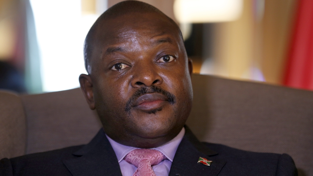 Opposition activists say Nkurunziza's bid for a third term violates Burundi's constitution and the terms of a peace deal [AFP/Getty Images]