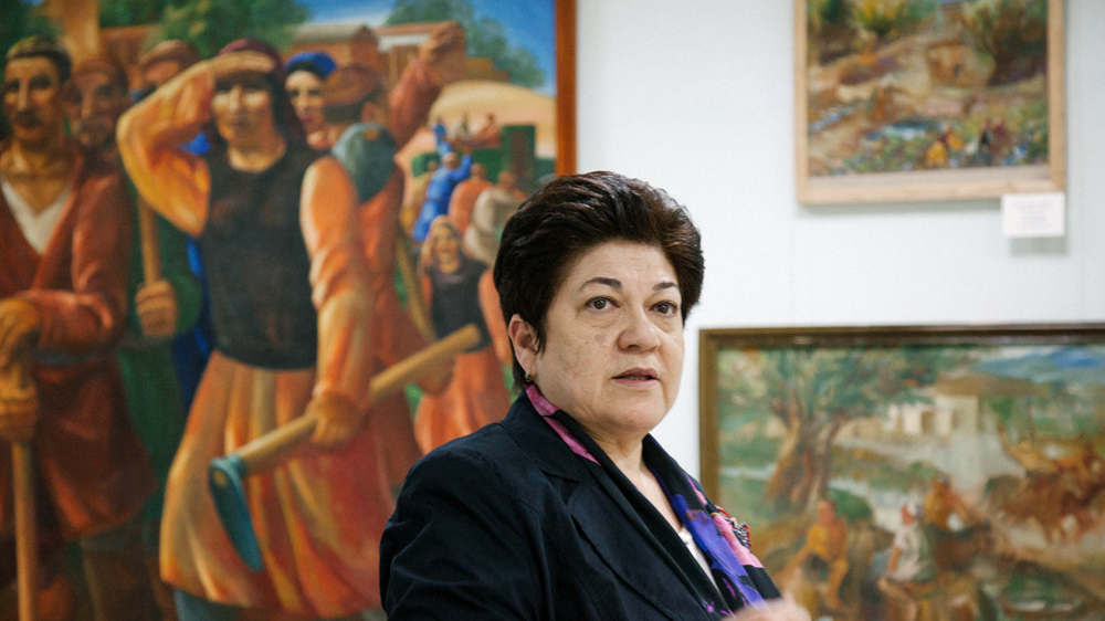 Marinika Babanazarova, director of the Savitsky museum succeeded Savitsky at his death in 1984 [Timur Karpov/Al Jazeera]