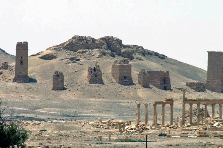 This file photo released on Sunday, May 17, 2015, by the Syrian official news agency SANA, shows the general view of the ancient Roman city of Palmyra, northeast of Damascus